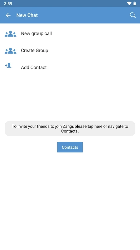 Zangi Messenger — στιγμιότυπο οθόνης 2